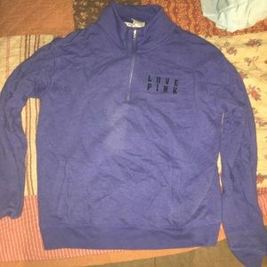 Pink quarter zip